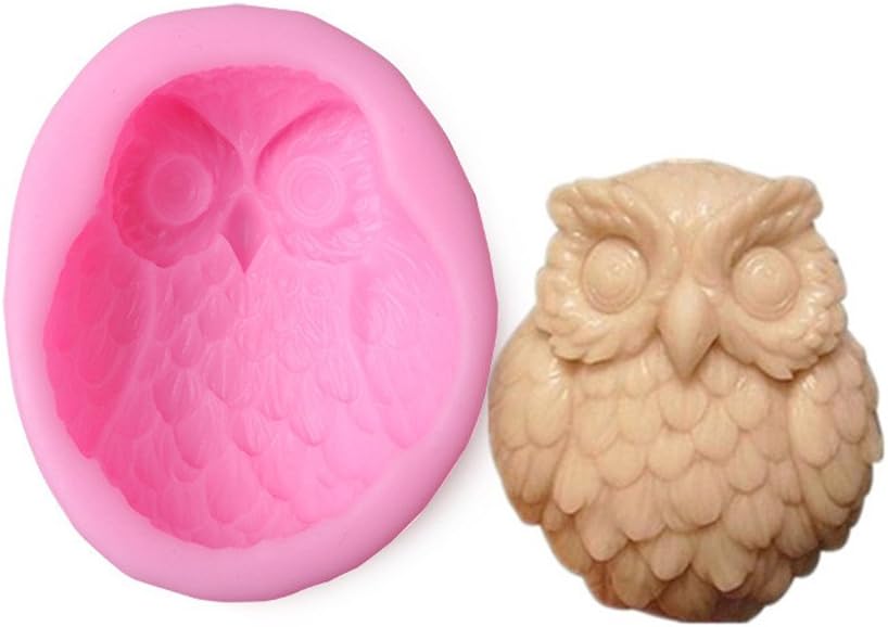 Owl Chocolate Moulds, Funny Cake Decorations Chocolate Silicone Molds for Chirldren