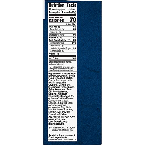 Fiber One Brownies, 70 Calorie Bar, Chocolate Fudge Brownie,0.89 Ounce