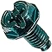 NSI GSH Solid Wire Grounding Hex Head Screw, Green, Pack of 100