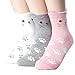 Evei 3pack Cute Cats Socks Women's Made in Korea Cotton