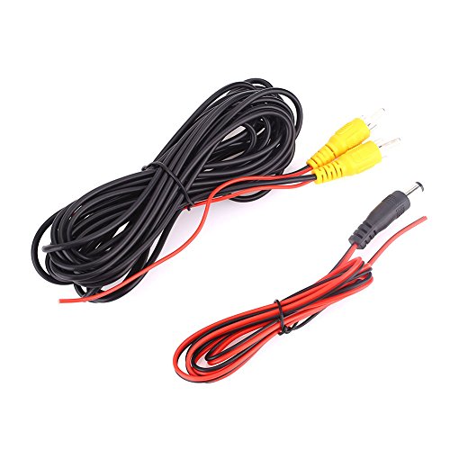 Sedeta Vedio Power RCA Cable For Car Vehicle Rear View Camera Backup Reverse Parking Monitor CCTV