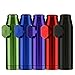 5 Pack Bundle - Metal Snuff Bullet Twist Nasal Sniffer (Anodized Aluminum) Holds 3g w HumanFriendly Micro Funnel - Heavy Duty