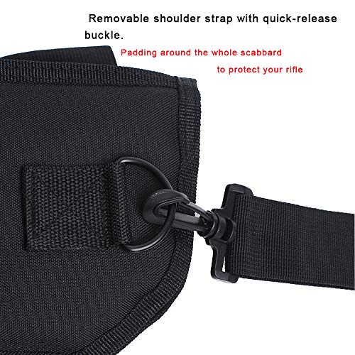 Waxaya Tactical Shotgun Scabbard Rifle Storage Bag Molle Holster (Black)