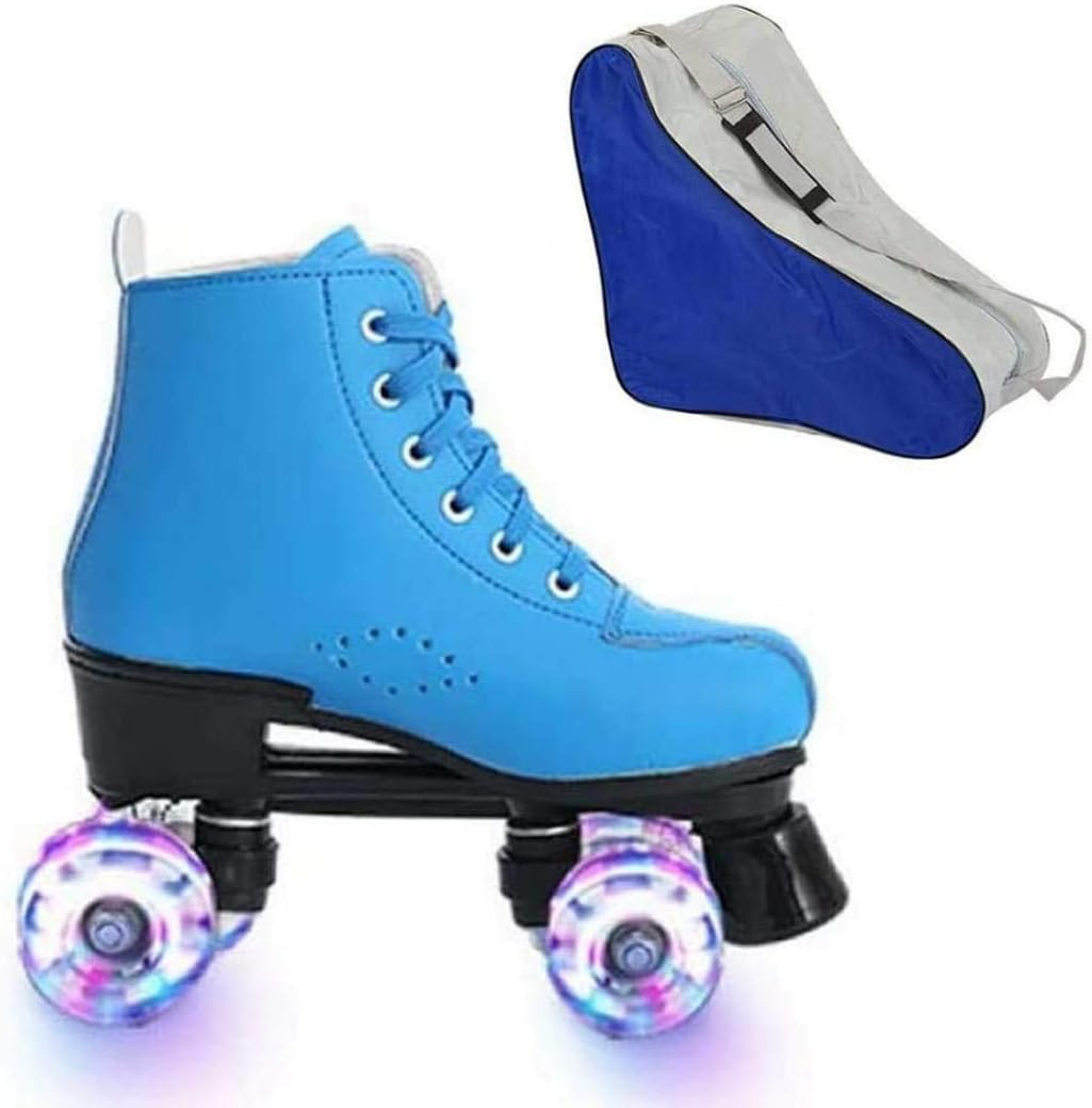 Roller Skates for Women, Classic DoubleRow Pu Leather
