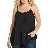 7th Element Plus Size Tank Tops for Women Camisoles Cami Dress Loose Fit Sleeveless Flowy Spaghetti Strap Summer
