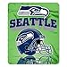 Seattle Seahawks NFL Green Reflecting Helmet Lightweight Fleece Throw Blanket 50