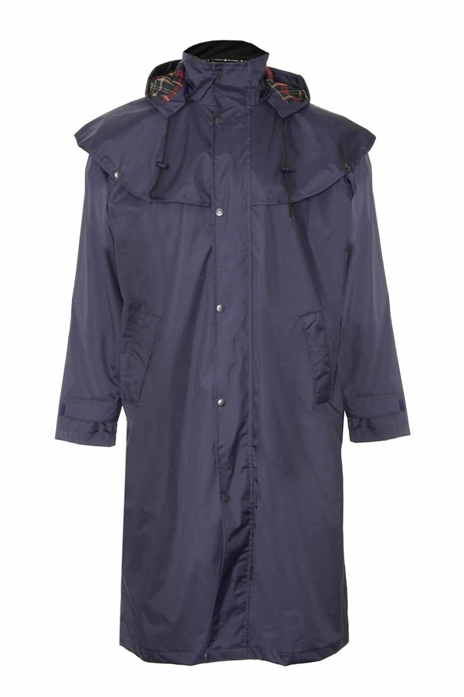 mens long waterproof riding coat