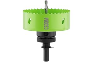CSOOM Upgraded Bi-Metal Hole Saw Drill Bit, Hole Drilling Cutter, Ideal for Plastic, Wood, Plywood, Thin Steel Sheets, and Thin Aluminum Sheets（108mm|4-1/4"）.