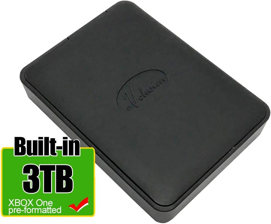 Avolusion3TB USB 3.0 Portable External Gaming Hard Drive (Designed for Xbox One, Pre-Formatted) - 2 Year Warranty