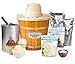 Nostalgia ICMP400WDBUN Wood Bucket Electric Ice Cream Starter Kit, 4 quart, Brown