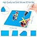 3D Printing Pen Mat, Splaks 2 Pack Silicone Design Mat with Basic Template, Best Heat Resistant 3D Pen Drawing Tools with 2 Silicone Finger Caps