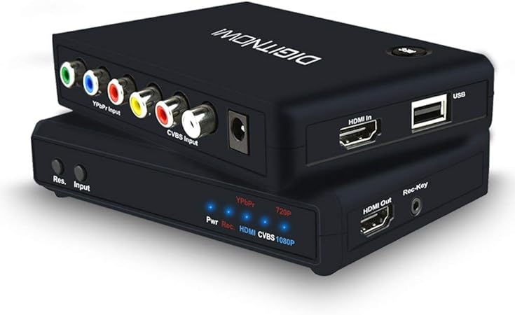 Digital Tnow. Video Recorder HD Supports Video Input HDMI, YPbPr & CVBS and HDMI Audio Output 