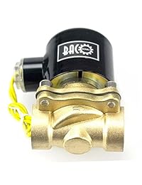 BACOENG 3 8" 1" AC110 V eléctrico válvula solenoide de aire para el Agua Petróleo (NPT, normalmente cerrado)