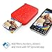 HP Sprocket Portable Photo Printer 2nd Edition (Cherry Tomato) & Sprocket Photo Paper, Sticky-Backed 20 sheetsthumb 2