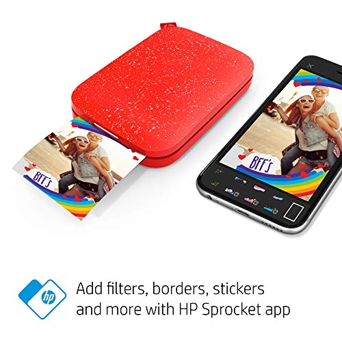 hp sprocket 200 red light