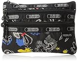 LeSportsac X Peanuts 3 Zip Cosmetic Case, Chalkboard Snoopy