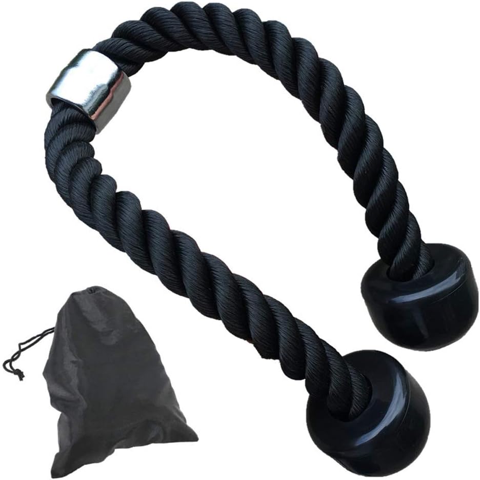 Heerda Fitness Tricep Rope,Multi Gym Cable Attachment Press Push Pull Down Arm Exercise tools for home Gym