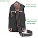 AOTIAN Unisex Sling Backpack Waxed Canvas Crossbody Bag Daypack 10 Liters, Height 14.5 Inches