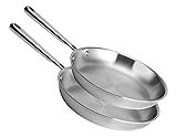 Misen 5-Ply Stainless Steel 10" & 12" Frying Pan
