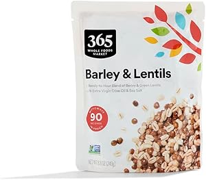 365 by Whole Foods Market, Barley & Green Lentils, Ready-to-Heat, 8.8 Ounce