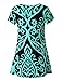 Zattcas Womens Criss Cross V Neck Tunic Dress Pocket Loose Swing T Shirt Dress