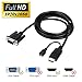 WEme Active HDMI to VGA Adapter Cable, D-SUB HD 15 Pin Male to Male Converter Cord with Micro USB Power Port, Support 1080P from HDMI Input Laptop PC HDTV to VGA Output Monitors Projector TV (10FT/3M)