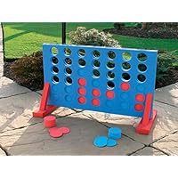 KandyToys Giant Four 4 in A Row Garden Outdoor Game Childrens Kids Adult Family Fun