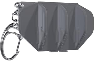 LSTYLE Dart Flight Case: Hard Shell Case for Dart Flights - Holds One Set of Flights - Clear Black