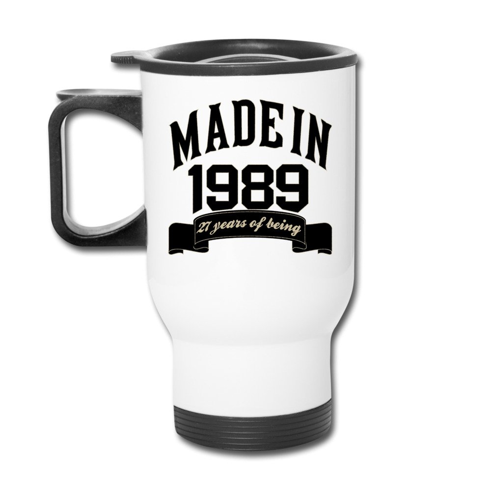 Made In 1989 27 Years Of Being 27Th Birthday Fashion Portable Outdoor Sports Travel Mug (6243524075367)