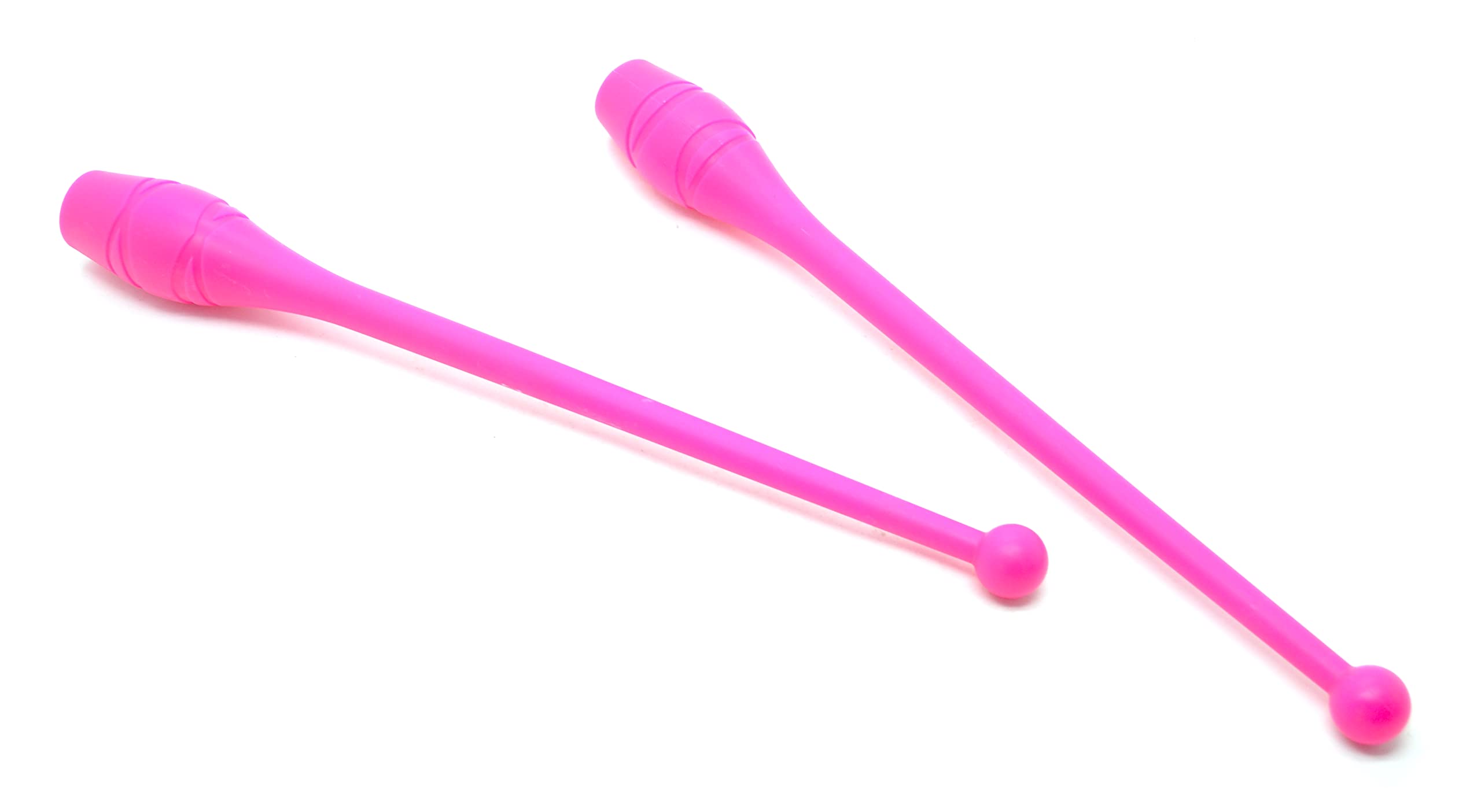 Adults Pink 2 x Women Gym Sticks (42 cm) (150 g) Gym Dumbbells for Women Dance Gymnastics, Gym Mazes, Rhythmic Sticks, Beginner Rhythmic Gymnastics