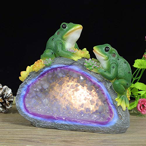 image for Liukouu Garden View Lights , Solar Resin Lamp Frogs Crystal Lamp Garde