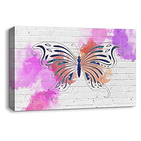 Canvas Wall Art Abstract Ink Animals...