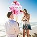 LeeSky 100 Pack 12 Inches I LOVE YOU Latex Ballons for Wedding,Valentine's Day,Proposal,Engagement Party,Birthday Party Decoration
