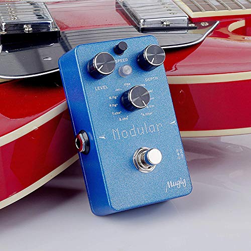 Mugig Electric Effects Pedal, Bass Guitar Effects Pedal, Multi-effects Pedal (Dark Blue)