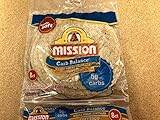 Mission Low Carb Soft Taco Whole Wheat Tortilla's 12oz./8 Ct. (Pack of 6)