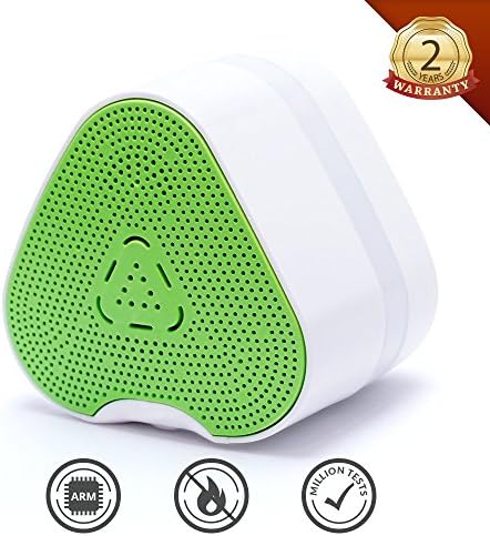 AirCover Natural Gas Detector, Mini Plug-in Gas Leak Sensor Alarm Monitor Sniffer for Combustible Explosive Gas LNG LPG Methane Propane Butane High Sensitivity (Green)