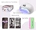 48W UV Nail Lamp + Manicure Set & Nail Buffer - UV Led Nail Lamp