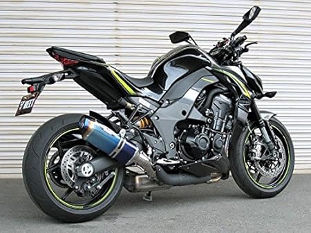 Amazon ビートジャパン Nassert Evolution Type Ii T 2 スリップオンマフラー 車検対応 サイレンサー クリアチタン Z1000 スリップオン 車 バイク