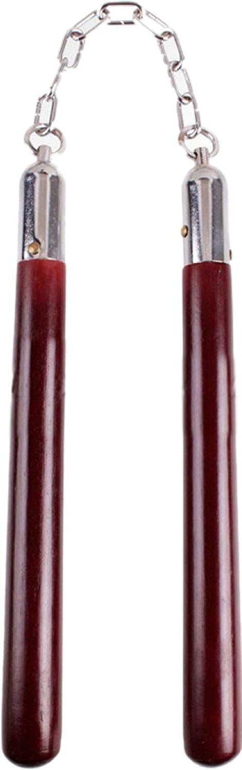 Parmar Wooden Nunchaku for Martial Arts (Brown, Bruce Lee 818)