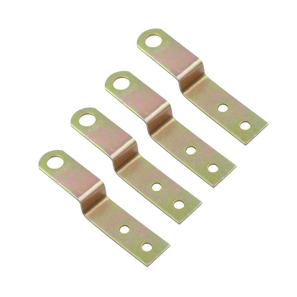 Z Shape Picture Frame Braces, Corner Brace Right Angle Brackets Furniture Fasteners for Home Barn Shed, Pack of 4 (Small)