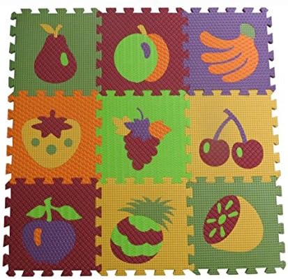 Fruits Non-Toxic Foam EVA Play Mat -9Pcs