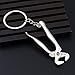 18 Pieces Pretend Play Mini Hardware Tool Metal Keychain Toy Gift Assorted Designs DIY Creative Tool Car Keyring
