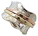 ENERGY STONE 925 Sterling Silver Fidget Ring | Women Spinner Ring | Breeze | Clean Simple Silver Ring | Fidget Anxiety Comfort Meditation Ring | Brass & Copper Spinners on Hammered Base | Size 5-12