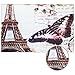 Smartcoco Paris Eiffel Tower Flannel 2pcs/set Bath Pedestal Rug Cover Bathroom Bath Mat Kit Household Bathroom Carpets Design Decor Houseware