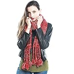 Christmas Scarf For Women, Winter Scarf with Tassel Reindeer Snowflake Knit Scarf Warm Christmas Scarf Christmas Scarf For Women, Winter Scarf with Tassel Reindeer Snowflake Knit Scarf Warm Christmas Scarf