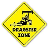 DRAGSTER ZONE Sign xing gift novelty track race strip tires car fuel