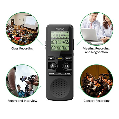 Miric-Audio-Recorder-Voice-Recorder-8GB-Portable-Multifunctional-Built-in-Full-Dual-Microphone-Stereo-Sound-Digital-Audio-Dictaphone-with-MP3-player-Charged-by-USB-or-Battery