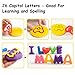 Dear Deer Clay Dough Tool Play Dough Tools for Kids with Capital Letters Cookie Cutters Various Shape Modeling Dough Clay Party Pack Mega Tool Playset 44 Pieces