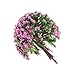 Techinal 1Pcs Artificial Mini Trees, Miniatures Pink Flower Tree for Fairy Garden Dollhose DIY Decor