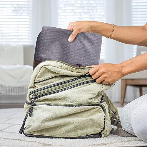 FrenzyBird 1mm Travel Yoga Mat/Towel with Mat Bind and Elastic String,Non-Slip,Light Weighted,Foldable,Eco Friendly,Ideal for Hot Yoga,Bikram,Pilates,Barre, Sweat